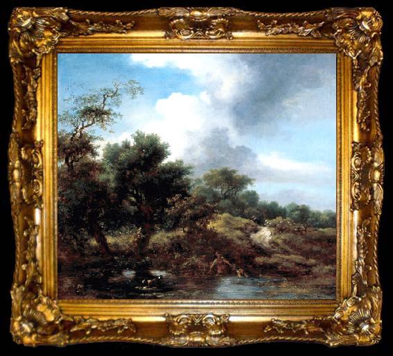 framed  Jean-Honore Fragonard The Pond, ta009-2